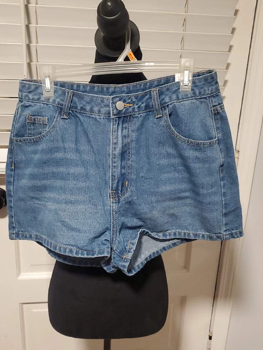 SHEIN Light Blue Denim Shorts